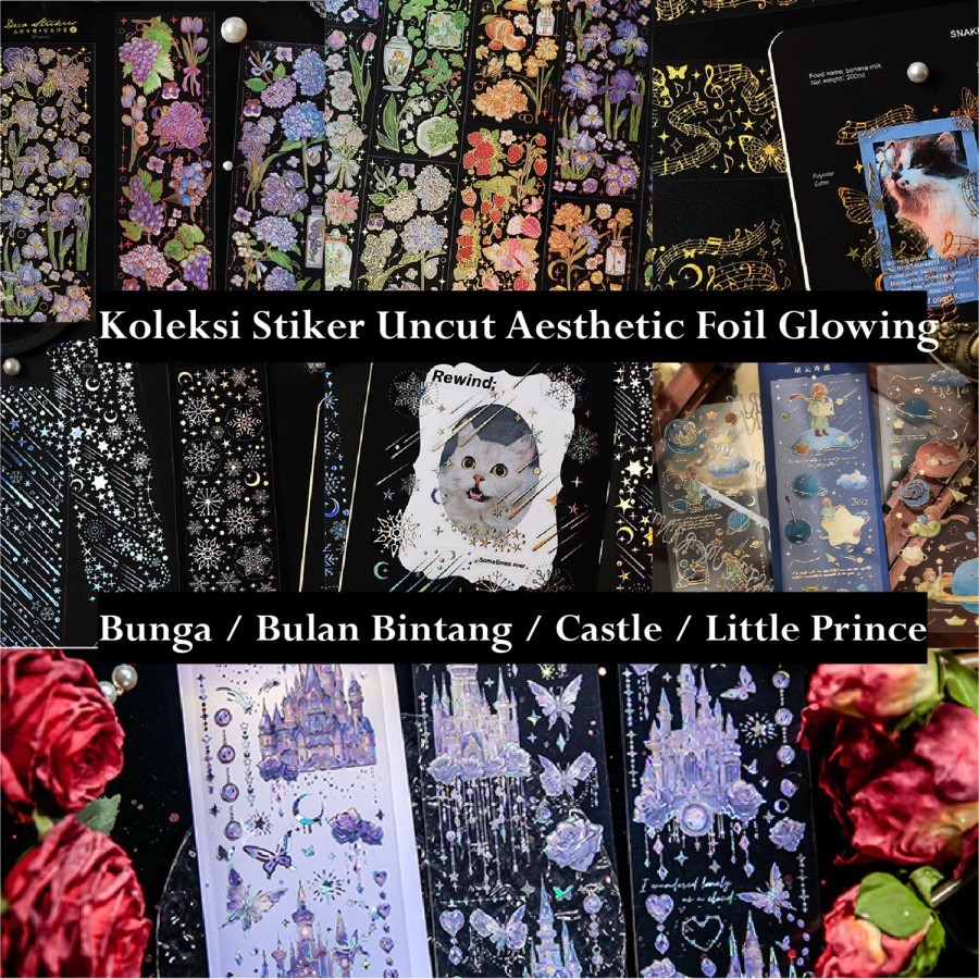 

PET Stiker Bunga Glowing Moon Little Prince