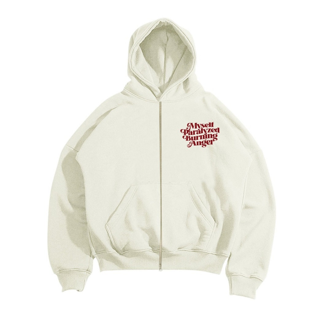 JUMHUR | HOODIE ZIPPER BOXY | PARALYZED