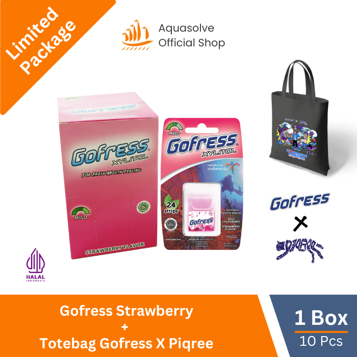 

[Limited Package] Gofress Strawberry 1 Box + Totebag Gofress x Piqree