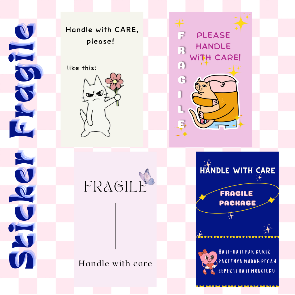 

Awwwdorable Stiker Fragile | Fragile Sticker | Aesthetic Stiker Fragile | Cute Sticker Fragile
