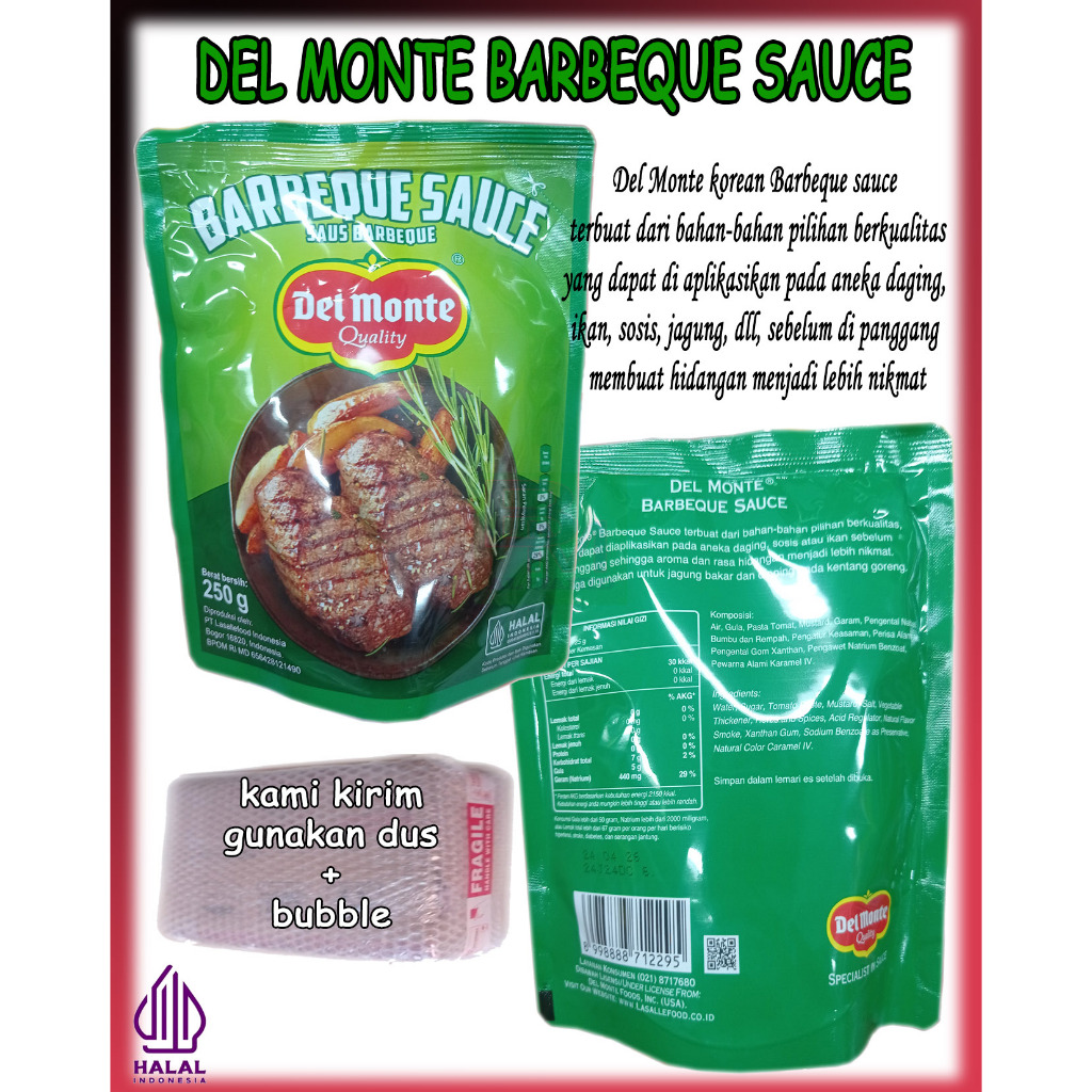 

Saus Sauce Saos Barbeque Kemasan 250 Gram