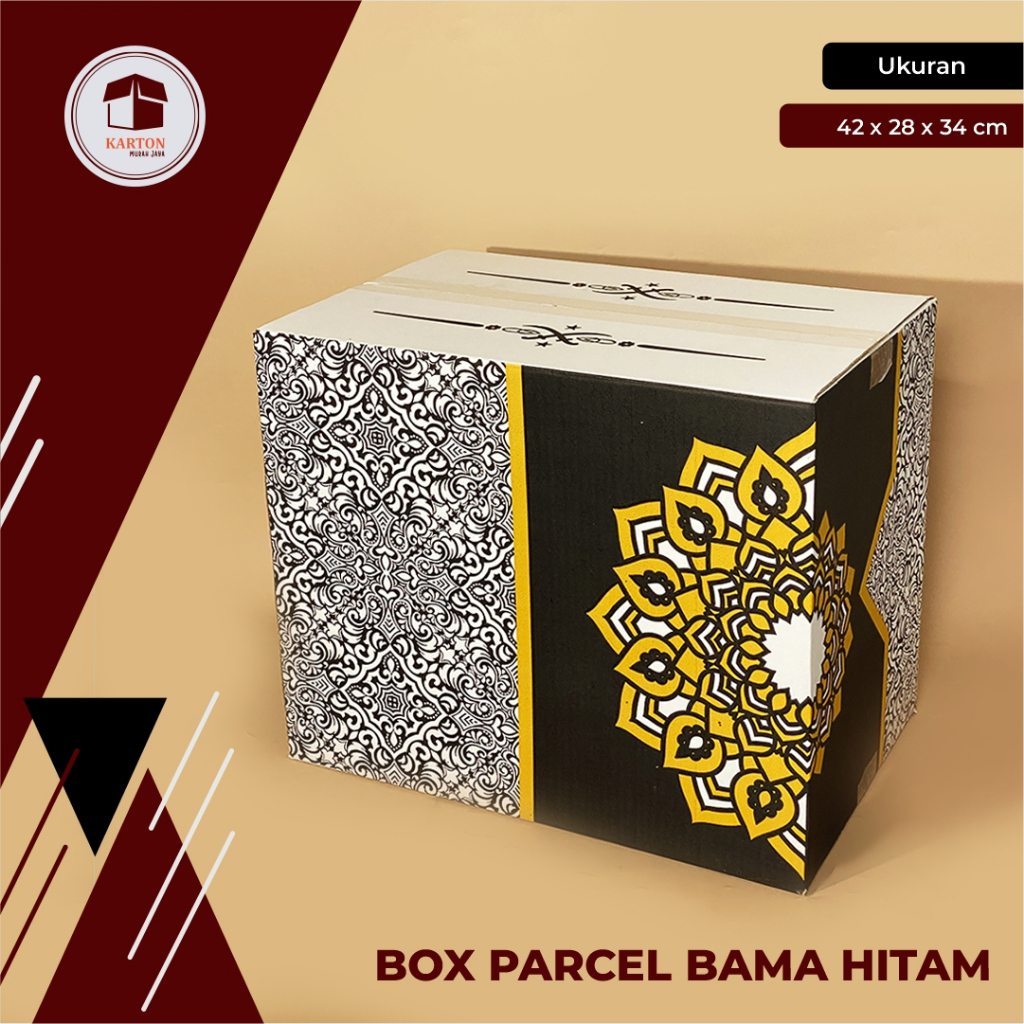 

BOX PARCEL BAMA HITAM 42 x 28 x 34 -Box Parcel Batik Hitam/Box Parcel Sembako/Box Parsel Lebaran