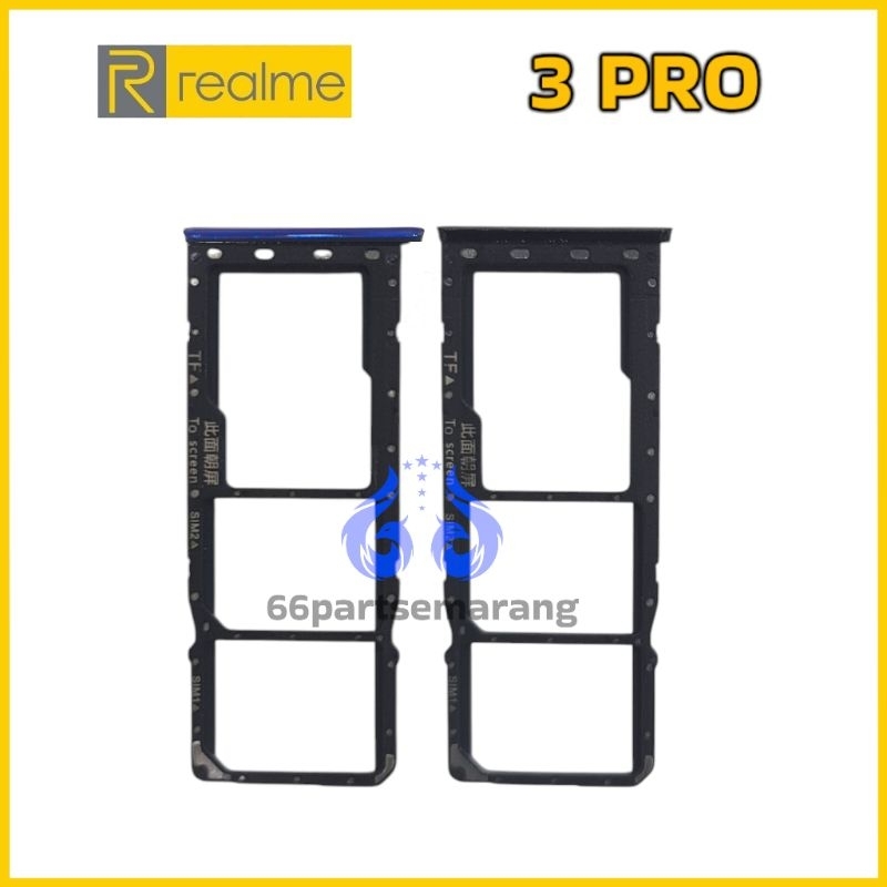 Simtray Simlock Tempat Kartu Simcard Realme 3 Pro Copotan Cabutan Bekas