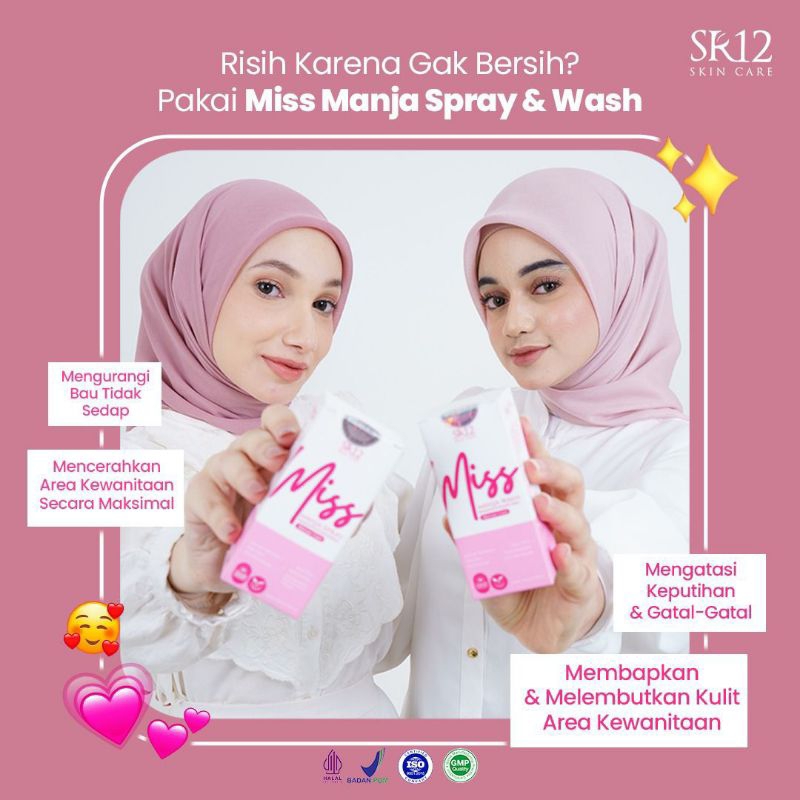 SR12|Miss Manja SR12|Sabun Miss V|Spray Miss V|Mimew✨