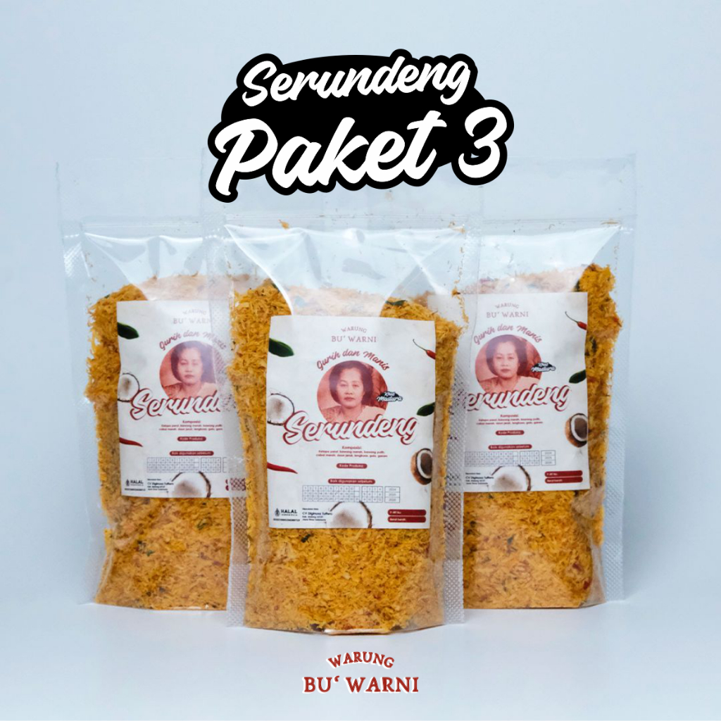 

Serundeng Khas Madura Warung Bu Warni [PAKET ISI 3]