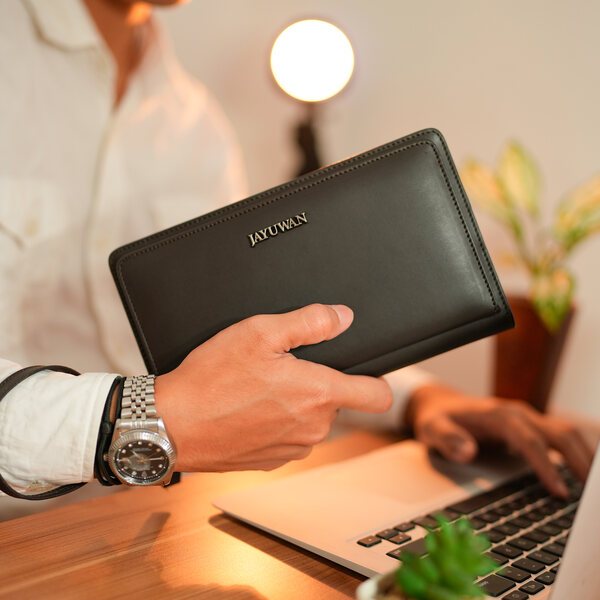 Jayuwan Luxury Clutch Bag Genuine Leather – Tas Tangan Pria - Hand Bag Pria - Dompet Pria Kulit Orig