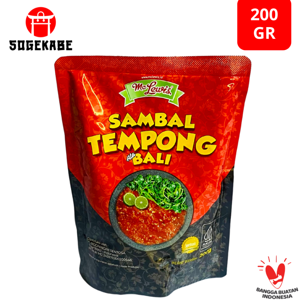 

Mc Lewis Sambal Tempong Ala Bali - 200 Gr