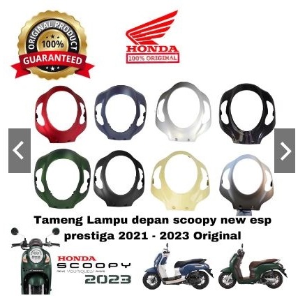 Tameng panel lampu body depan scoopy new prestige sporty K2F 2021 2022 2023 hitam glossy hitam doff 