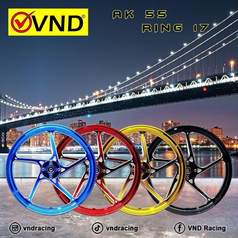 Velg Pelg VND AK55 Copy Enkei Yamaha Fiz Vega Crypton MX Jupiter King 140 160 17
