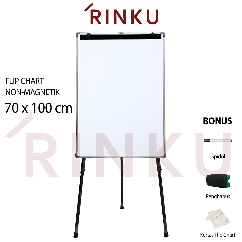 

Flip Chart Papan Tulis Non Magnetik Rinku 70x100 cm