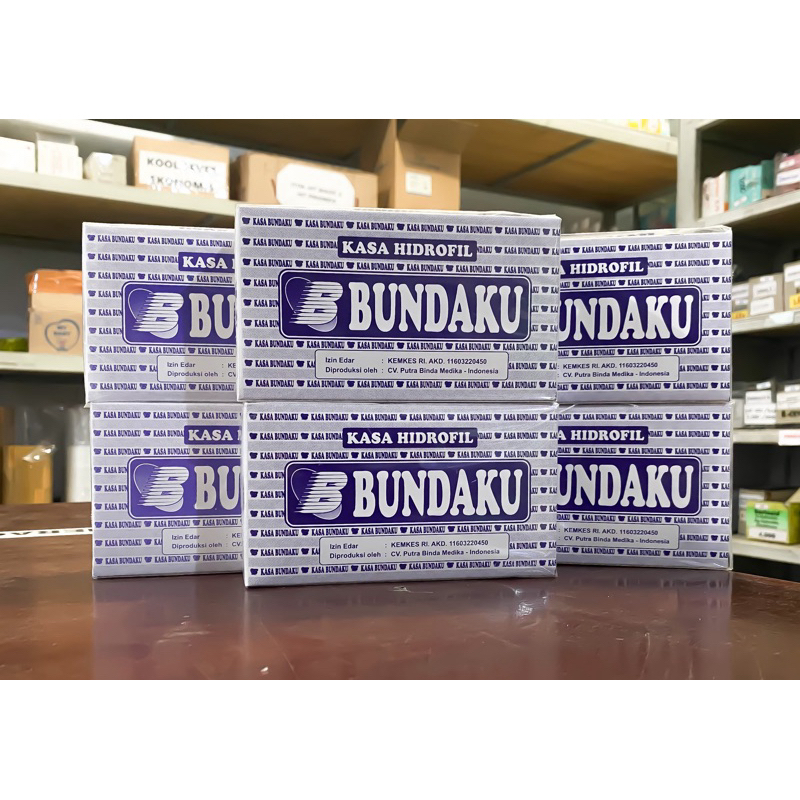 KASA HIDROFIL BUNDAKU 16 CM X 16 CM ISI 16 LEMBAR