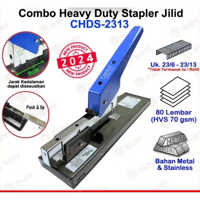 

STAPLER STAPLES JUMBO HEAVY DUTY CHDS -2313 & ISIAN