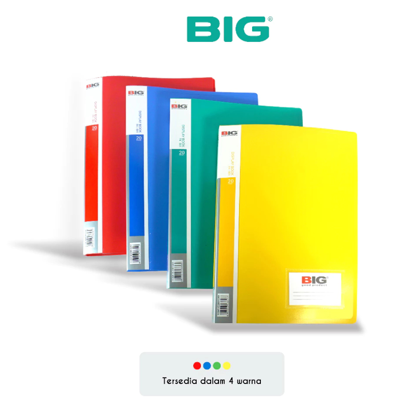 

BIG - Clear Holder/ File Dokumen Keeper/ Kantong File F4 Folio 20/40/60 Poket + Name Tag CH-801/802/803