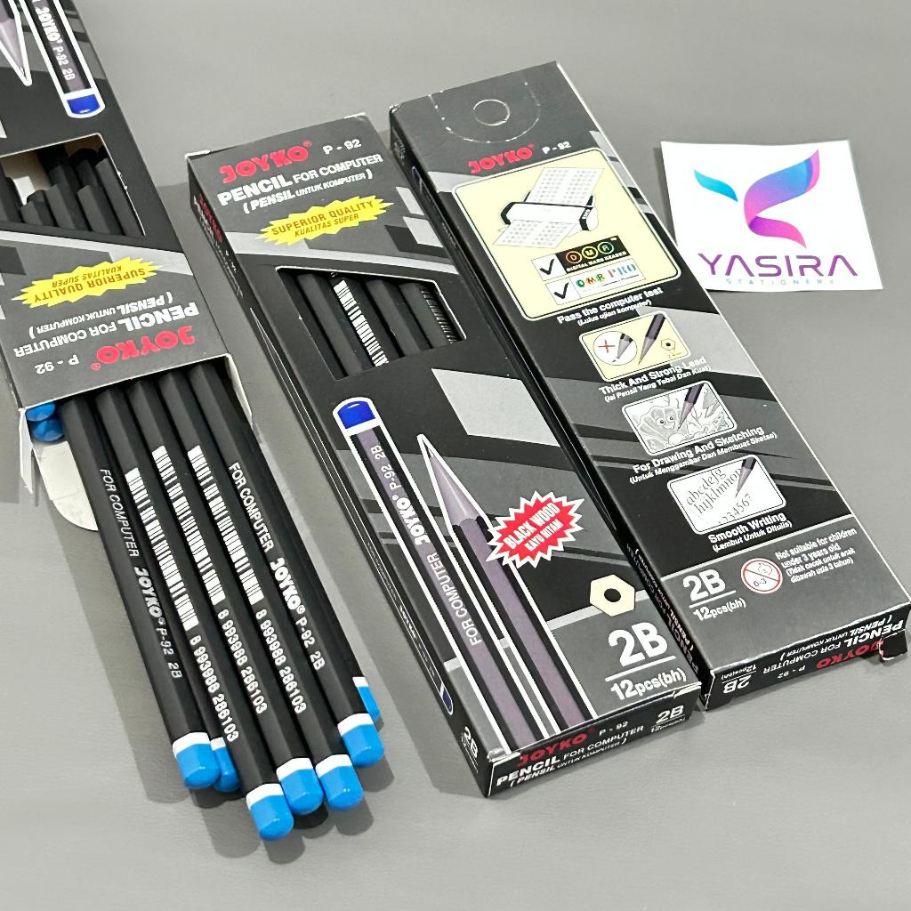 

SATUAN 1 PCS Pensil 2B Kayu HItam P-92 Joyko