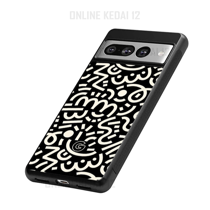 Casing Cover Hybrid Case TPU Google Pixel 9 8 7 6 5 4 3 2 A XL Pro Custom Line Art Teampixel