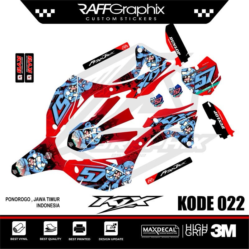 DECAL KLX GORDON FULL BODY- decal KLx gordon- sticker KLx gordon