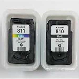Sepasang Cartridge Canon 810 hitam dan 811 warna