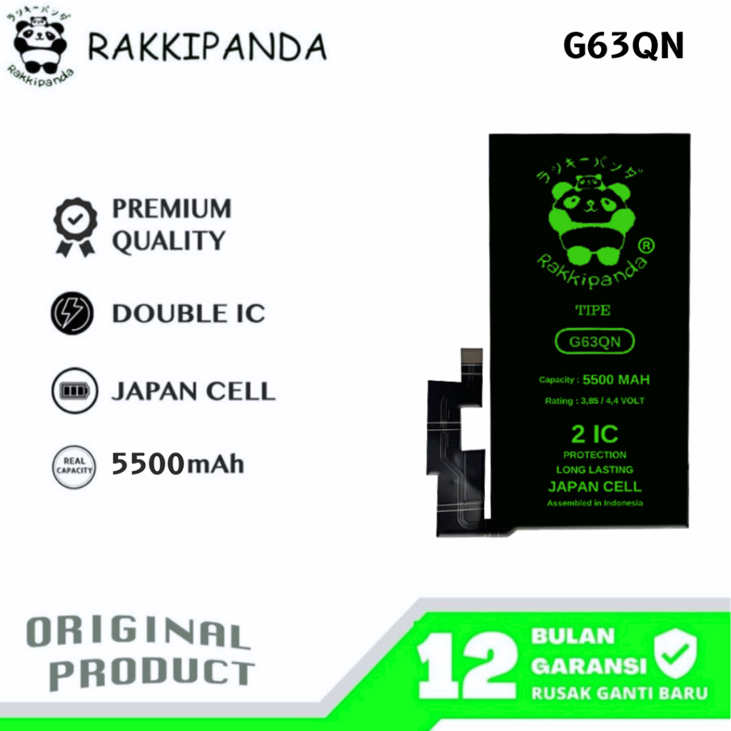 RakkiPanda - G63QN Pixel 6 Pro Batre Batrai Baterai