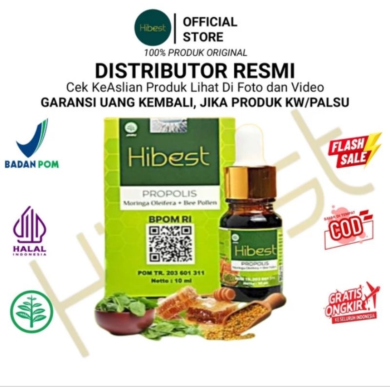 HIBEST PROPOLIS 10ML SOLUSI ATASI DIABETES HIBEST PROPOLIS ASLI