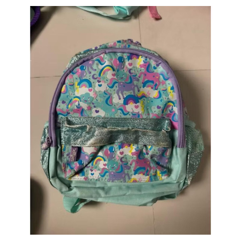 smiggle backpack tas sekolah anak bag original tosca unicorn rainbow ransel