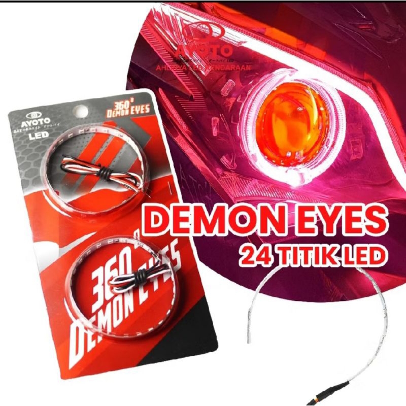 PROJIE BILED DEMON EYES / DEVIL EYES 360 AYOTO AUTO DEMON DE360 SEPASANG