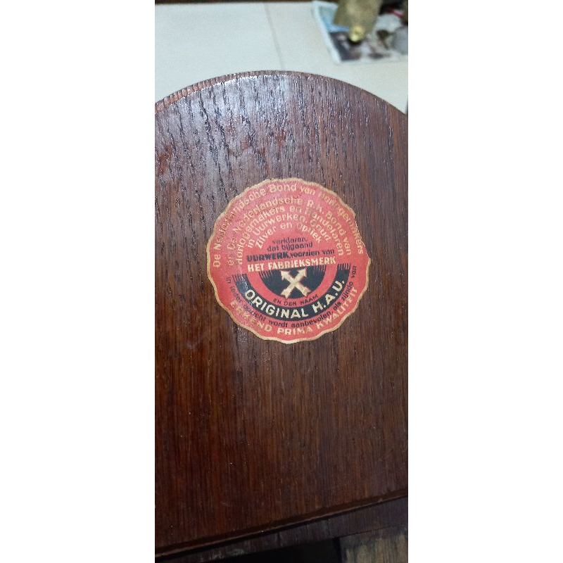 Jam kuno antik meja HAU CLOCK