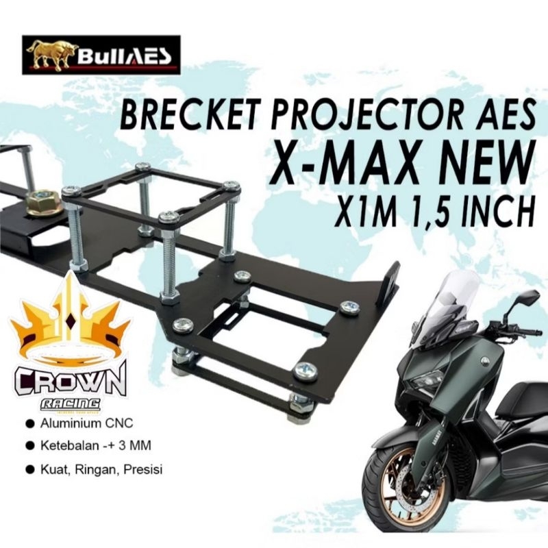 Brecket Bracket Breket Retrofit Biled 1.5 Inch Matrix Vario 125 150 New XMAX New Aerox New