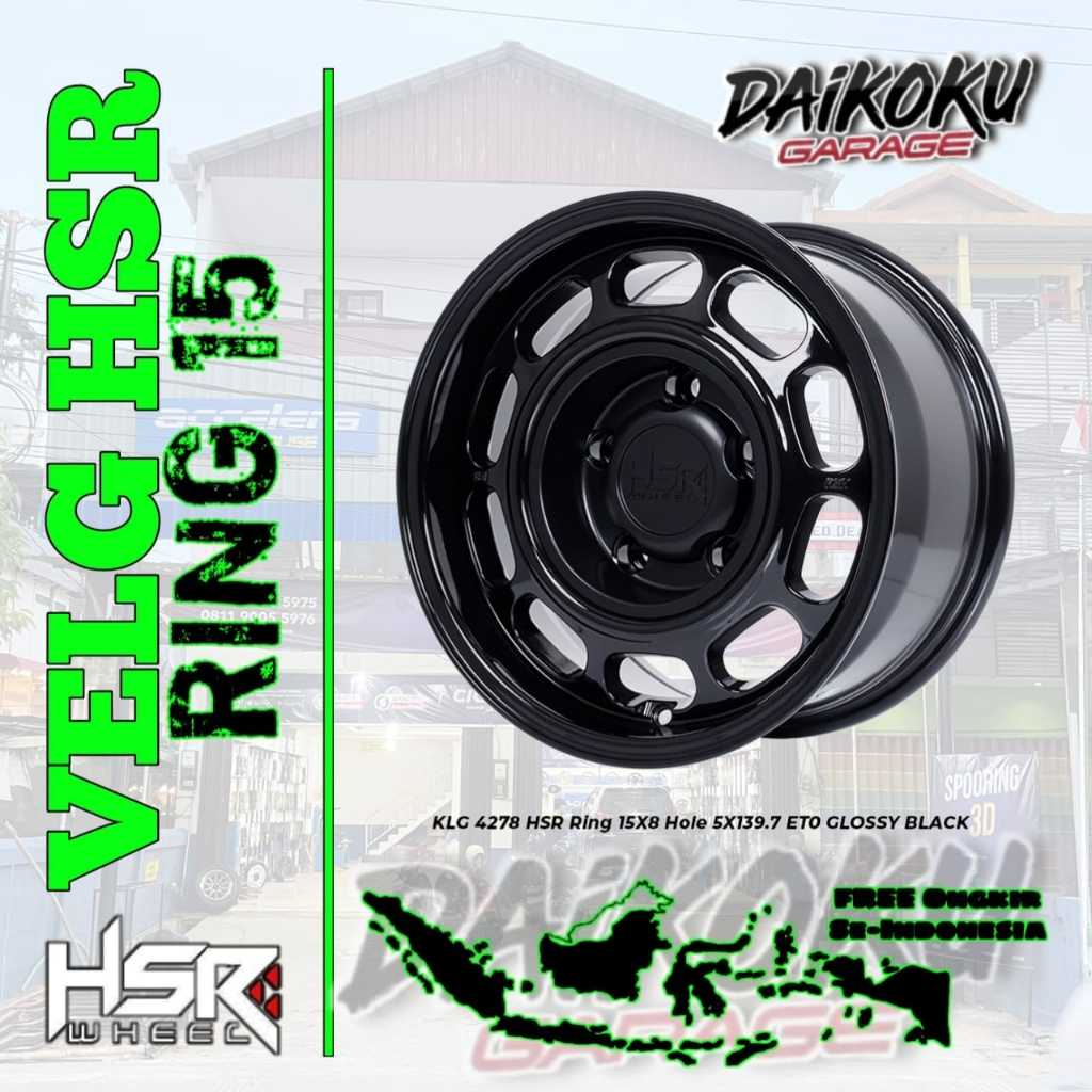 Velg Mobil Racing Offroad Ring 15 (Jeep, Jimny, Taft, Katana dll) Toko Velg Mobil Banjarmasin