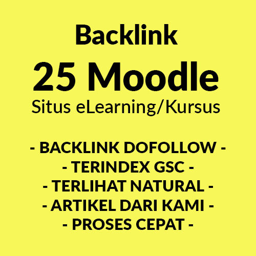 Backlink Moodle Situs eLearning Pendidikan atau Kursus