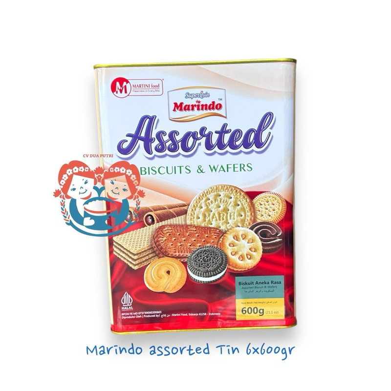 

Marindo Biskuit Assorted Kaleng Segi 600gr