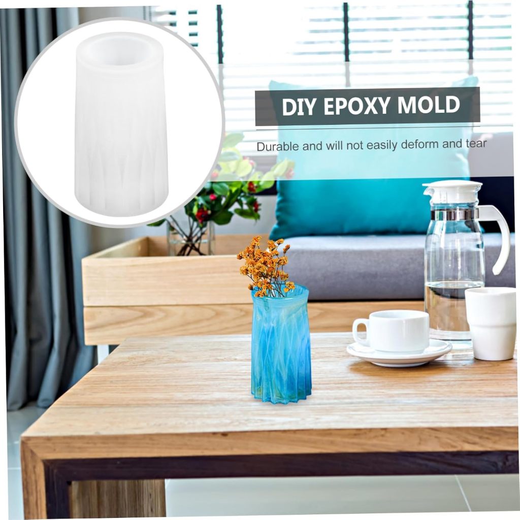 Cetakan Resin Vas Bunga Mal Cement Pot Bunga DIY Makassar