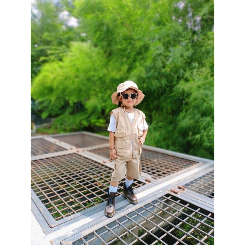 Setelan Baju Safari Anak/Safari Set Zoo/Paket Baju Safari