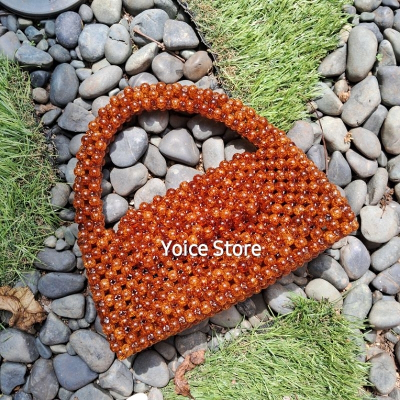 Tas manik manik / Beaded Bag Kristal / Tas Pesta Manik manik