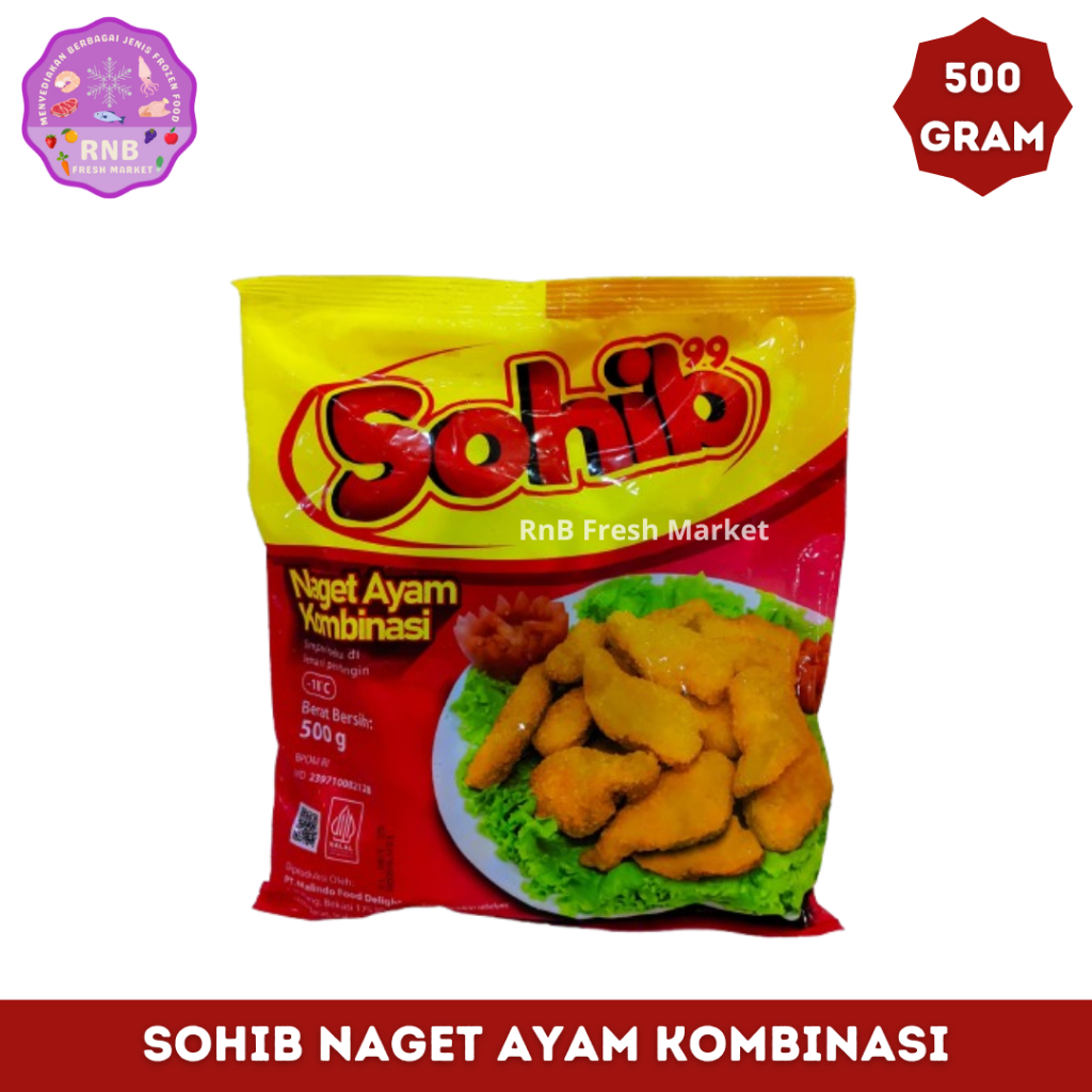 

Sohib Naget Ayam Kombinasi Netto 500 Gram