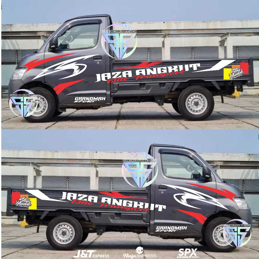 sticker mobil pickup grandmax variasi sticker body grandmax apv terbaru