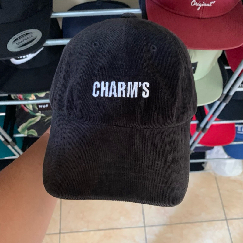 Topi Corduroy Charms Pink Panther