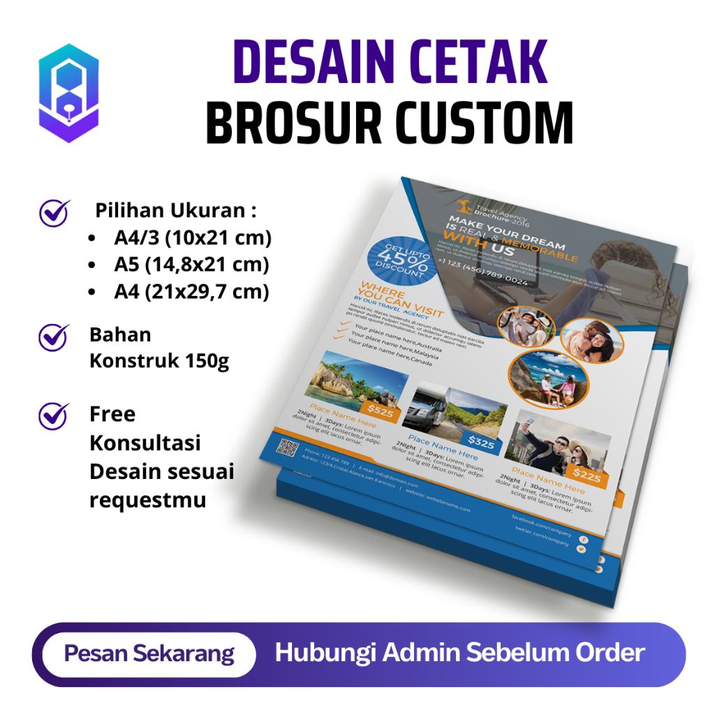 

Desain Cetak Brosur Minimal Order 1 Rim / 500 Lembar | Free Desain Sampai ACC