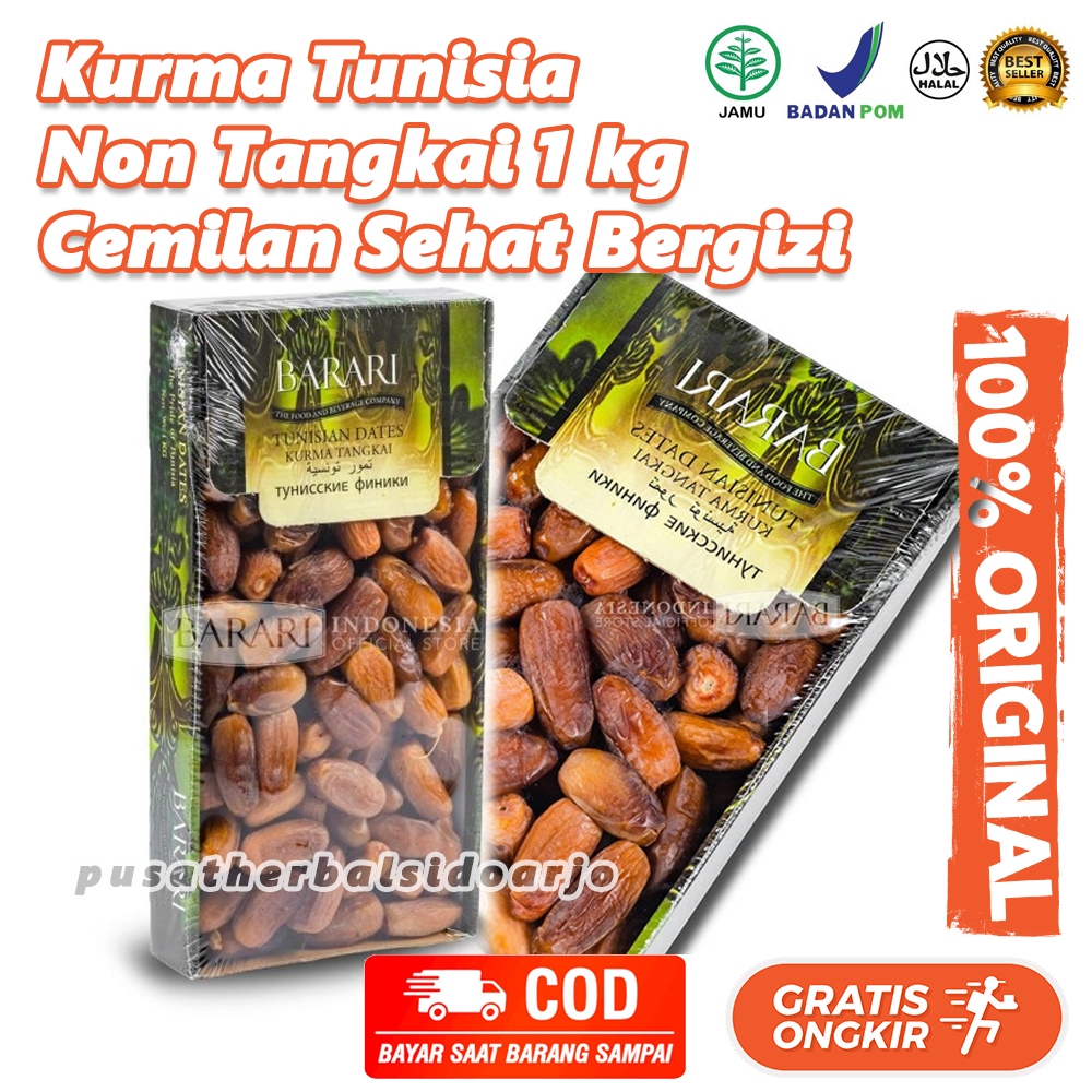

Kurma Tunisia Non Tangkai Barari Barari 1 KG Tunisian Dates