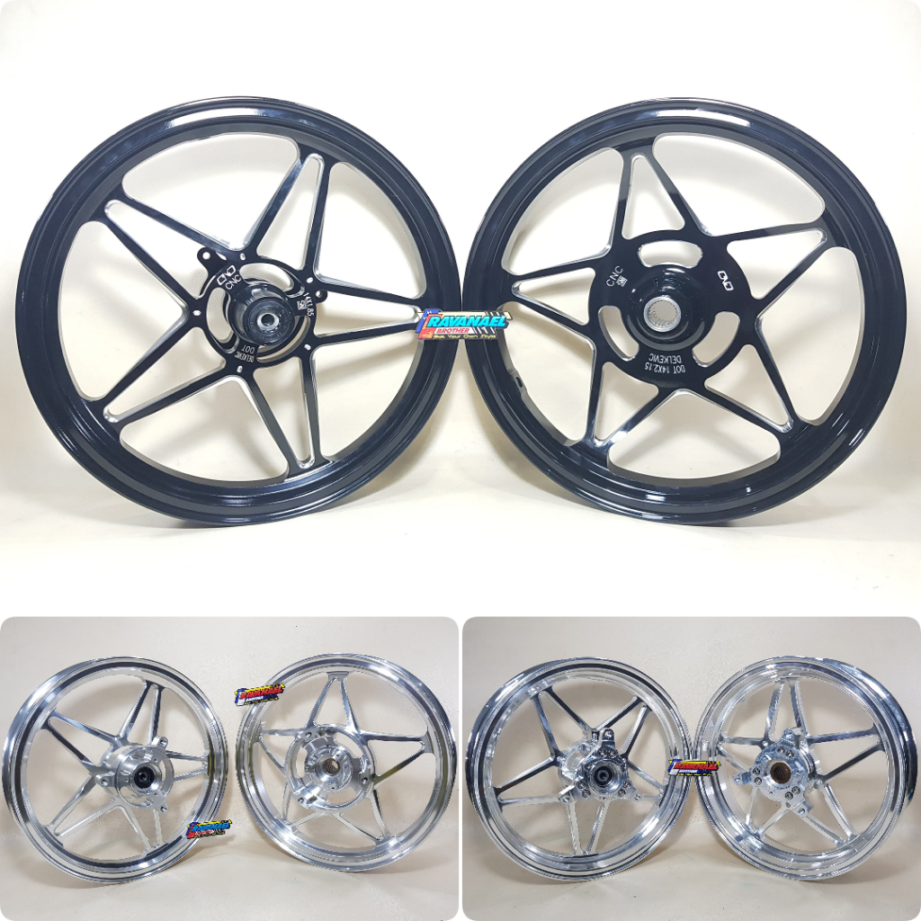 Velg Velk Racing Delkevic DND X-1 Yamaha Nmax New / N Max Old Pelek Bintang Tipe X1 Series