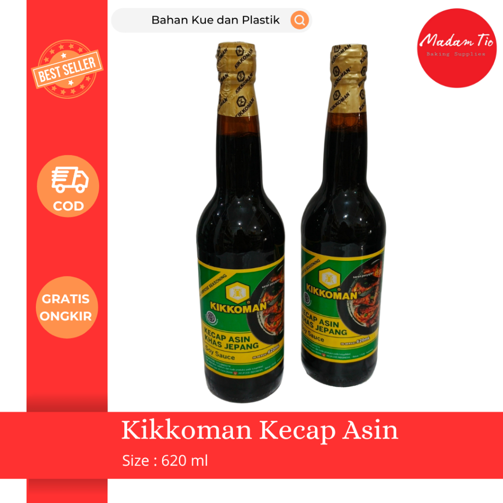 

Kikkoman Soy Sauce 620ml 1pcs