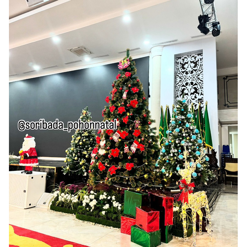 Pohon Natal Ekor Tupai 180cm Mewah dan keren | Pohon Natal Unik | Pohon Natal Murah | Pohon Natal Pr