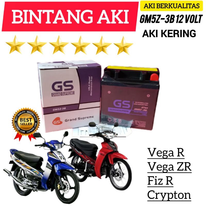 Aki Motor Vega R Aki Motor Vega ZR Aki Motor Fiz R Aki Motor Crypton Aki Motor GM5Z-3B Aki kering Ac