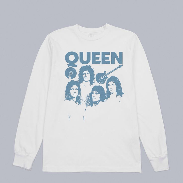 Kaos Distro Premium | Kaos Band metal | kaos Lengan Panjang | Kaos Queen