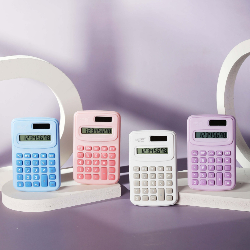 

GOJI Kalkulator Kecil Saku 8 Digit Calculator Mini Pocket Warna Soft Pastel Macaroon Lucu Mungil