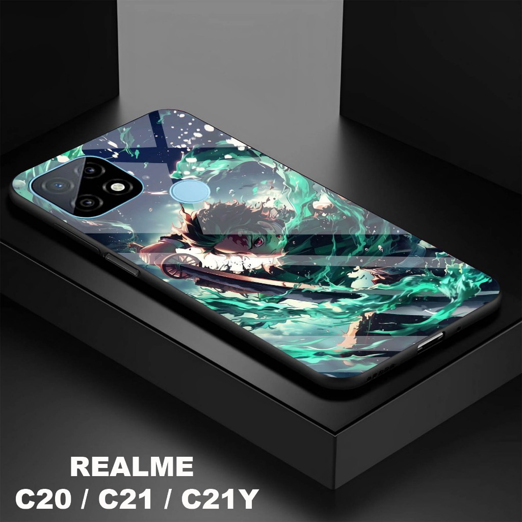 Softcase Kaca Kilau Realme C20 / C21 C21Y - Softcase Kaca Realme C20 / C21 C21Y - Softcase Kaca Kila