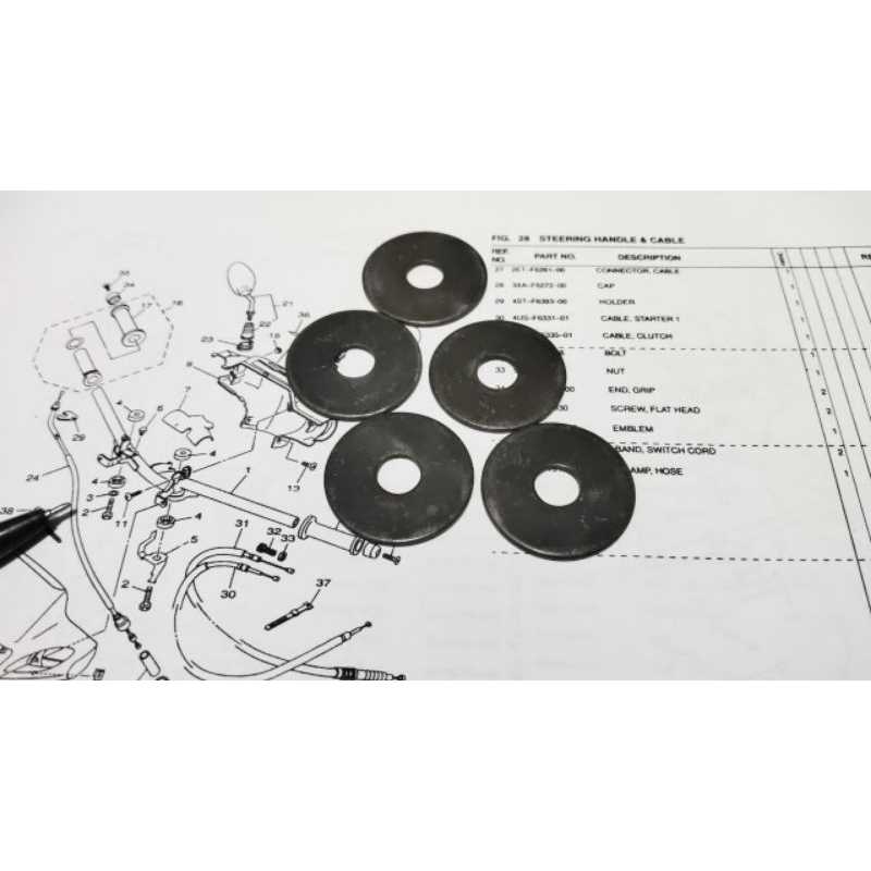 RING ORI DUDUKAN SEGITIGA STANG STIR F1ZR F1Z FIZR FIZ LOSTPACK SATUAN