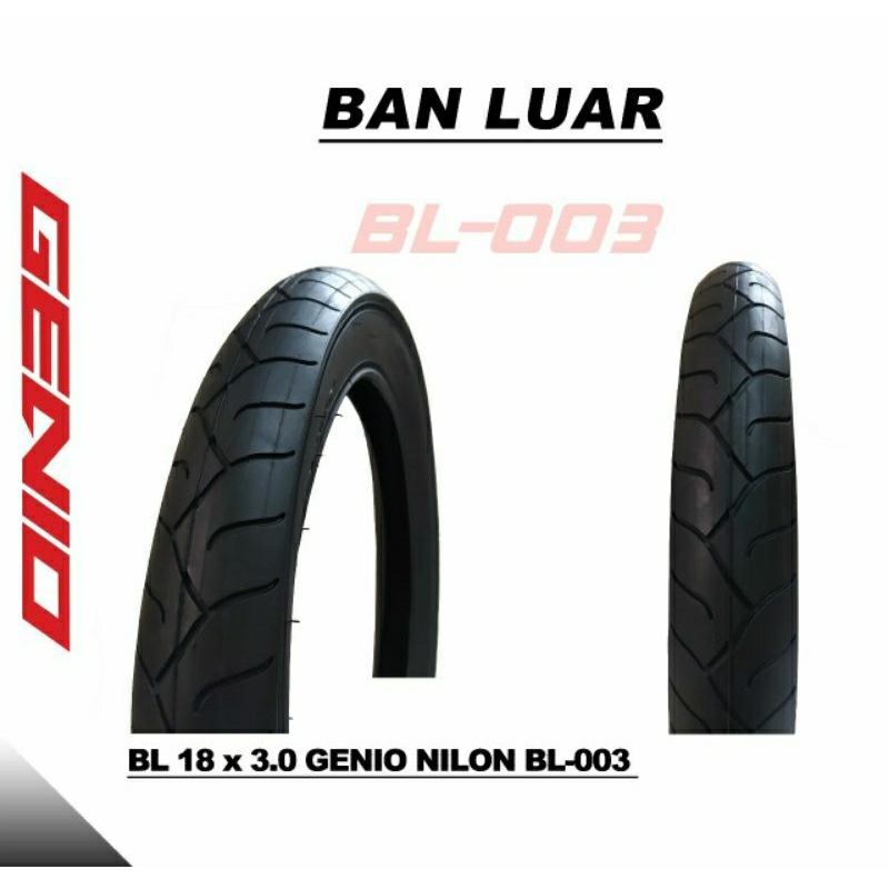 Ban luar sepeda 18 x 3.0 GENIO anak fat bike BMX jumbo