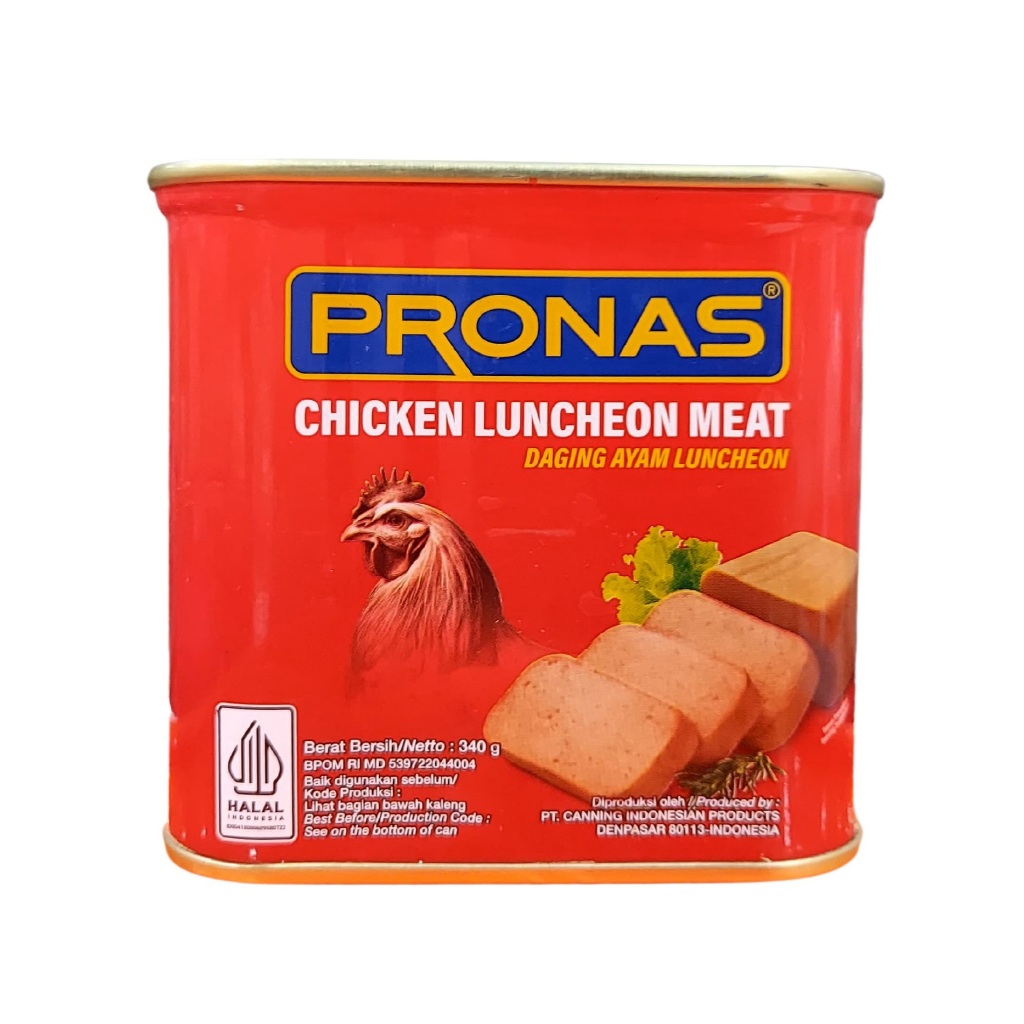 

Pronas Chicken Luncheon Meat 340gr – Daging Ayam Blok Serbaguna