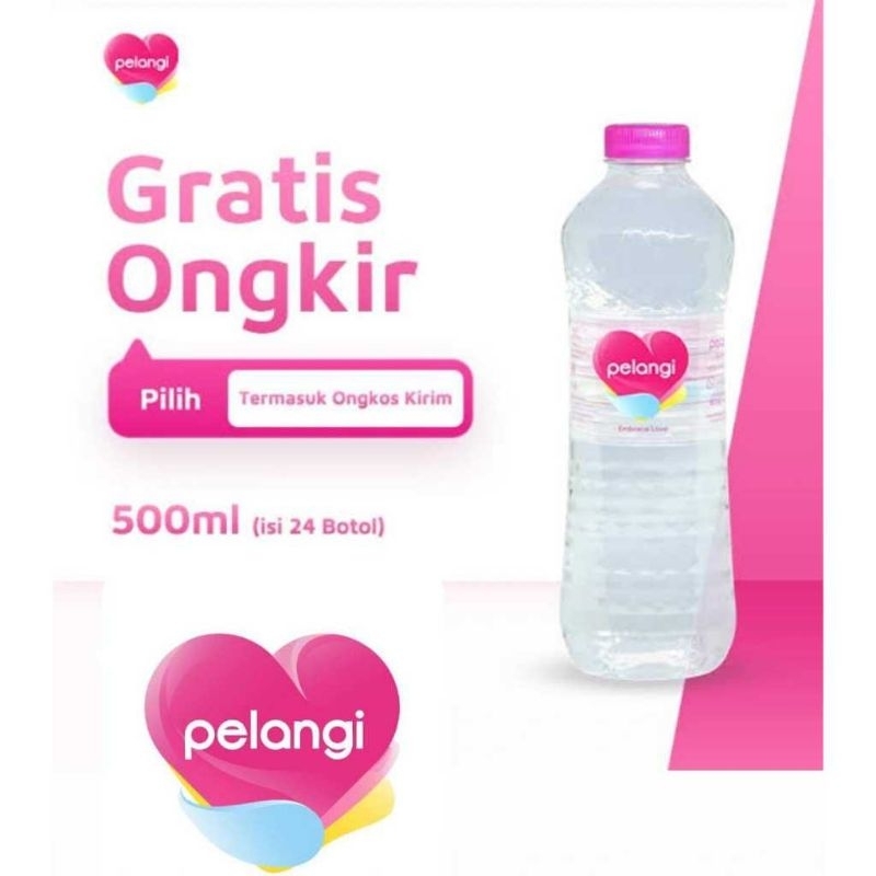 

PELANGI - Air Mineral 500ml (1 dus isi 24 botol)