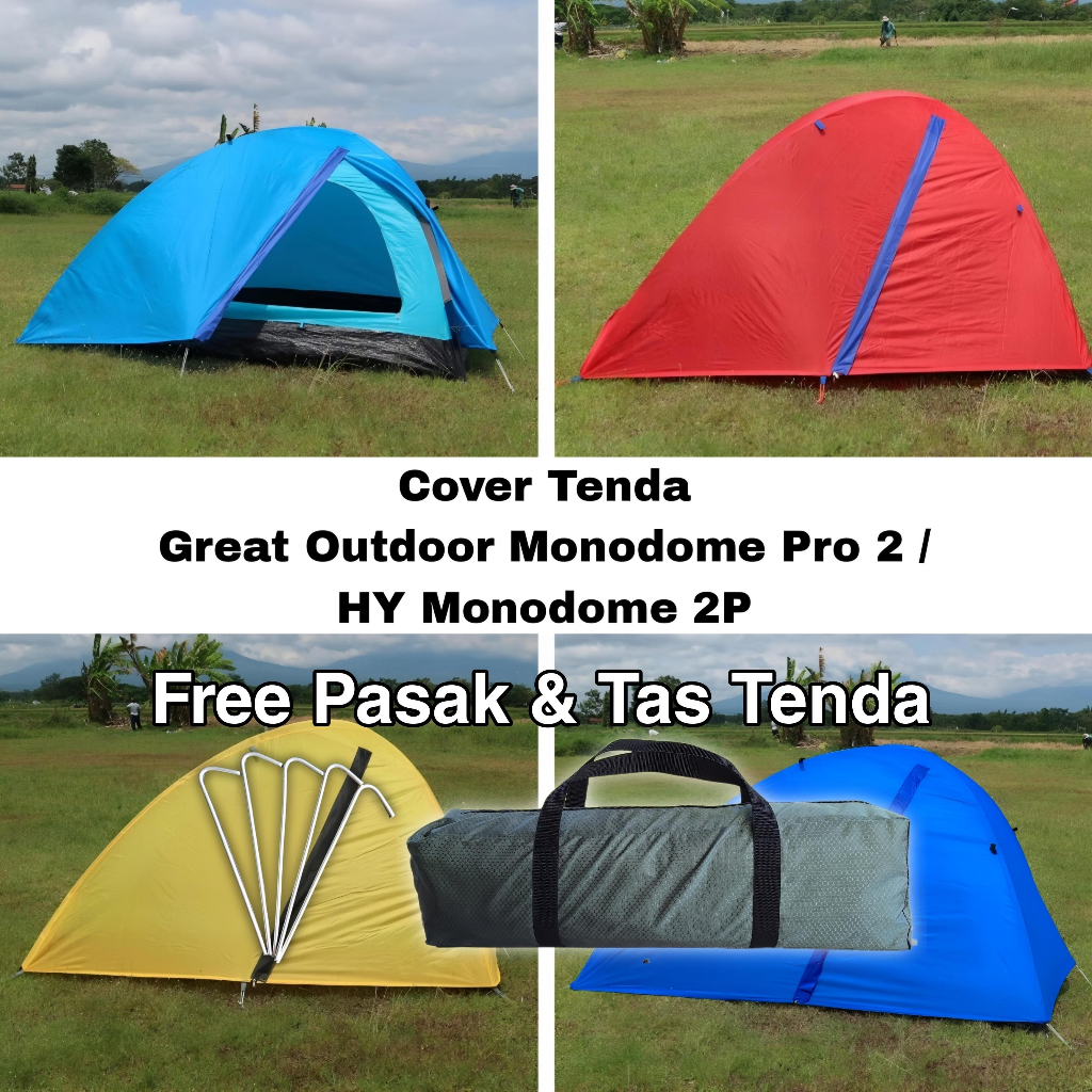 Cover Tenda Great Outdoor Monodome Pro / HY Monodome Bonus Tas Tenda & Pasak | BUKAN TENDA